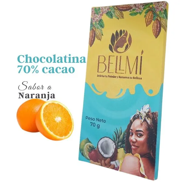 Chocolatina de Naranja 70% Cacao