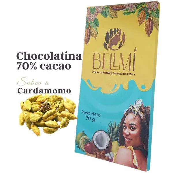 Chocolatina con Sabor a Cardamomo 70%